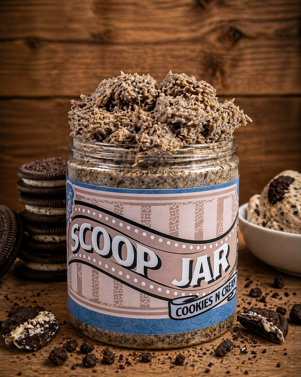 Cookies N Cream Scoop Crunch Jar | Oreo & Kataifi