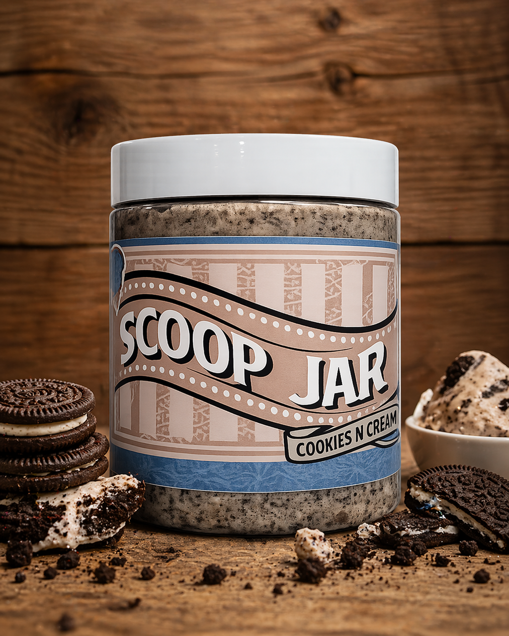 Cookies N Cream Scoop Crunch Jar | Oreo & Kataifi