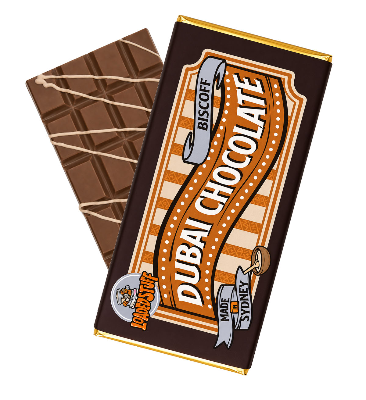 Biscoff Dubai Chocolate Bar Thick 220g