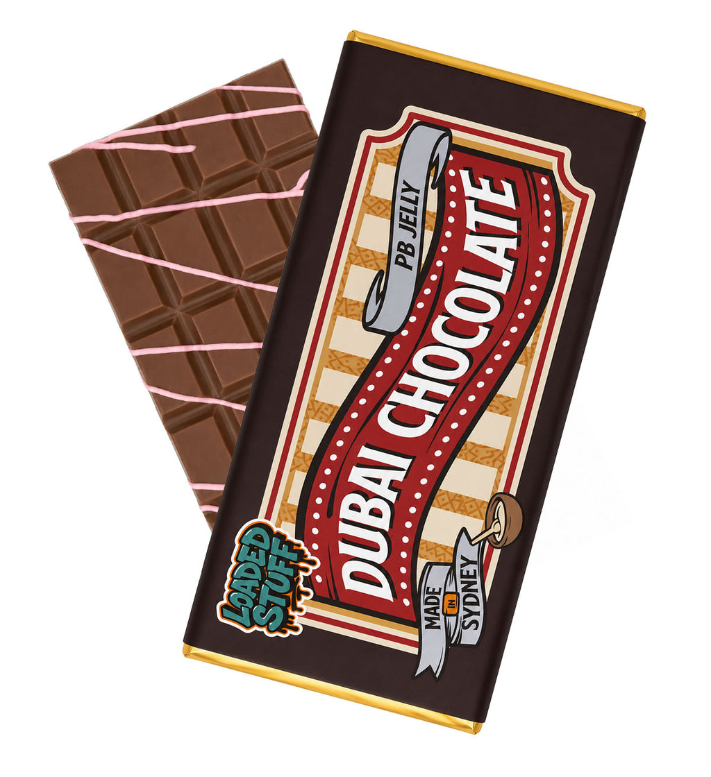 Raspberry Peanut Butter Dubai Chocolate Bar Thick 220g