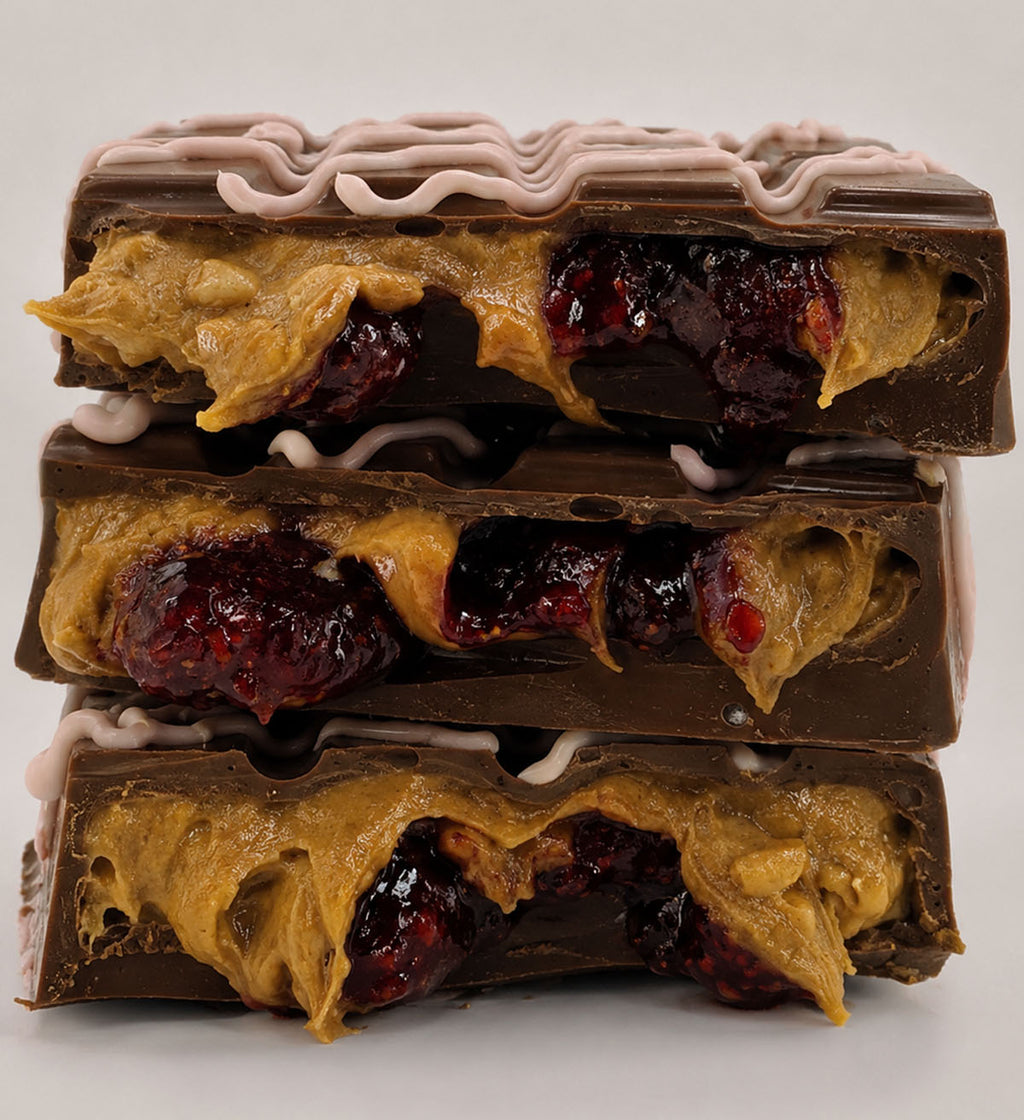 Raspberry Peanut Butter Dubai Chocolate Bar Thick 220g