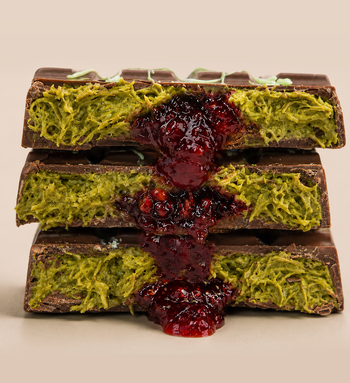 Pistachio Raspberry Dubai Chocolate Bar Thick 220g