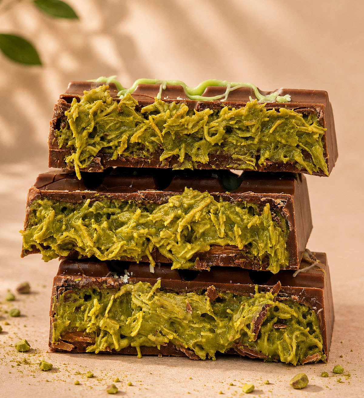 Pistachio Dubai Chocolate Bar Thick 220g