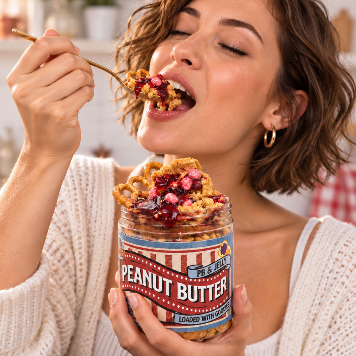 PB Jelly & Pretzel Loaded Peanut Butter Jar | Sweet & Salty