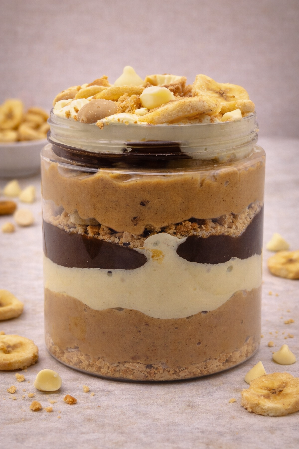 Banoffee Loaded Peanut Butter Jar | Banana & Caramel