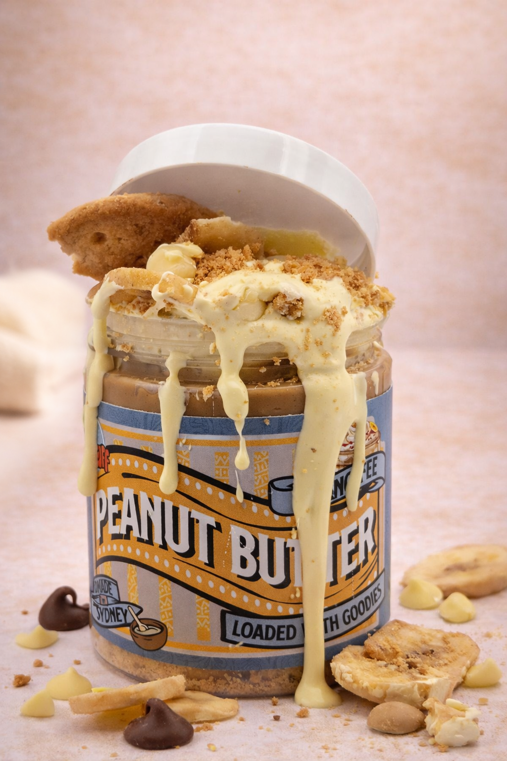 Banoffee Loaded Peanut Butter Jar | Banana & Caramel