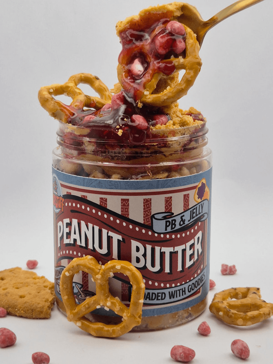 Jelly & Pretzel Peanut Butter Dessert Jar