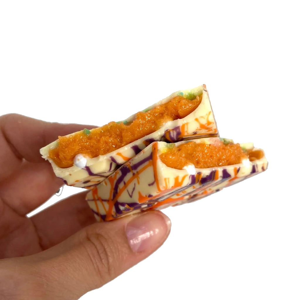 White Dubai Chocolate Bar | Mango, Passion Fruit & Popping Candy 75g