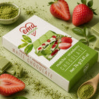Matcha with Strawberry Pieces and White Chocolate 74g