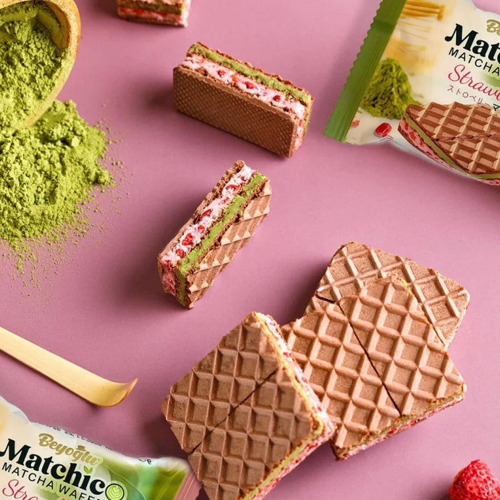 Matchico Premium Matcha Wafer - Strawberry Cream