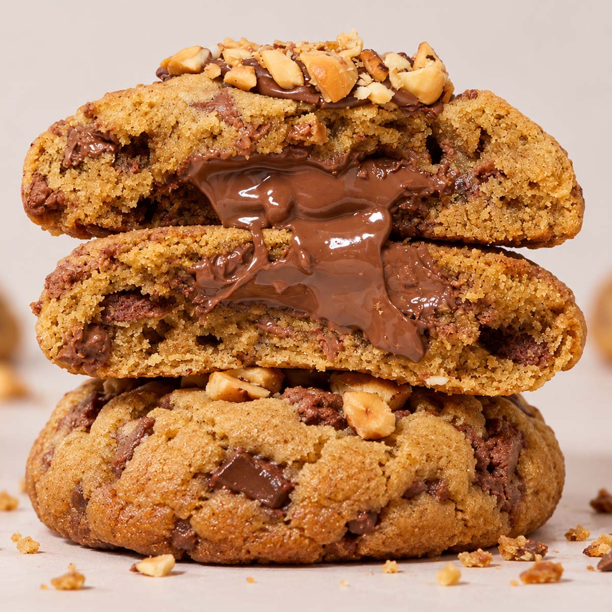 Thick Nutella Hazelnut New York Style Cookie 150g