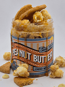 Loaded Peanut Butter Caramel Popcorn