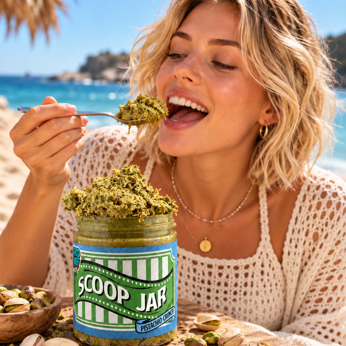 Pistachio Scoop Crunch Jar | Dubai Kataifi Filling