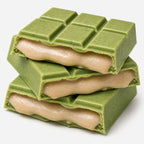 Matcha White Chocolate with Strawberry Cream Filling